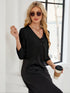 Damen V-Neck Cardigan mit 2 Knöpfen | Kurz & Elegant